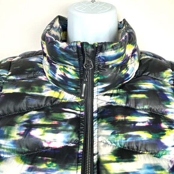 Tangerine Down Vest Women's Black White Graphic Pattern Puffer Size XXL - Picture 2 of 12